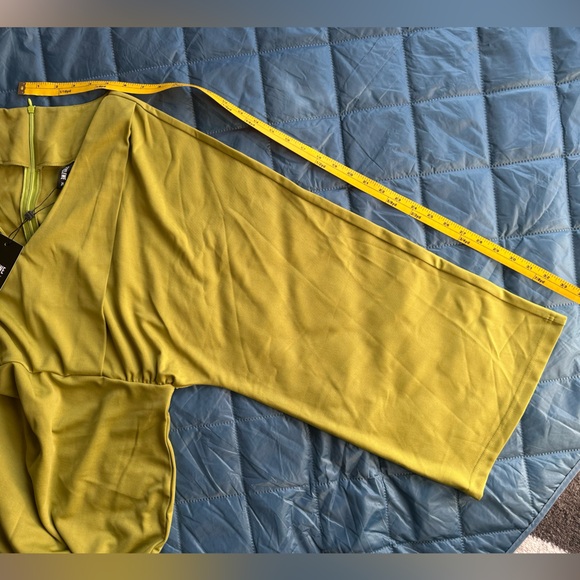 NWT STYLEWE Green and grey dress with a zipper on the back - Picture 5 of 14